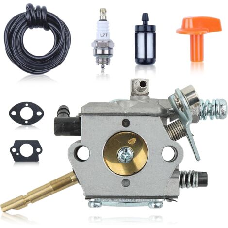 Carburettor Kit For Stihl FS160 FS200 FS202 FS280 FS350 FS120 FR220 BT120 BT121 SP200 Lawn Mower with Spark Plug Throttle Knob Replacement 4134 120 0603