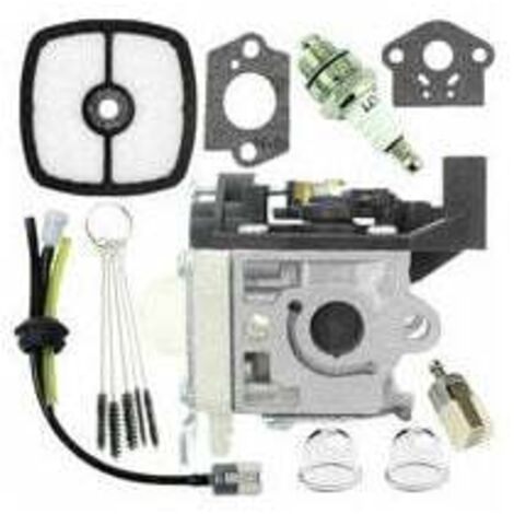 CARBURORTEUR CARB Reconstruction de tuyaux de Carburant et d'ampoules d'amorçage pour Zama RB-K94 Kit de carburateur Echo SRM-265 SRM-265ES Tondeleur (Color : Silver-1 Set Carburetor)