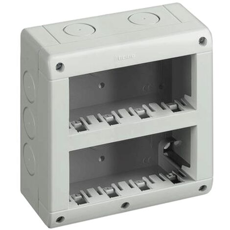 Carcasa Bticino IP40 8 módulos verticales 25408V