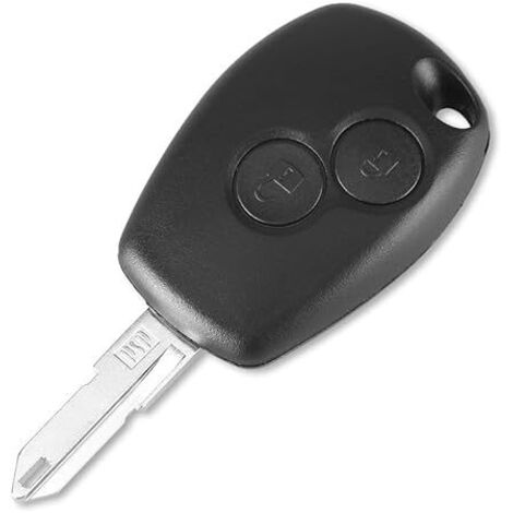 Carcasa de llave para Dacia Duster, Logan, Lodgy, Sandero, mando a distancia, 2 botones, modelo con ranura y ranura para batería.