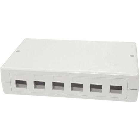 Carcasa de montaje en superficie Lanview para conectores RJ45 6/12, LVN127774