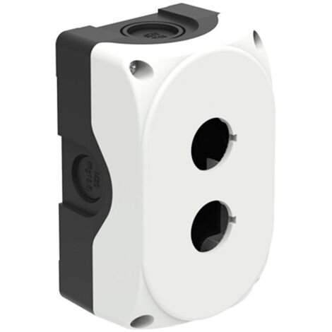 Carcasa de plástico gris Lovato IP67 para 2 botones LPZP2A8