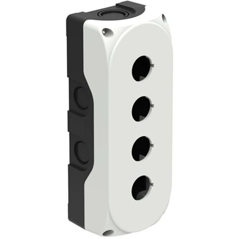 Carcasa de plástico Lovato gris IP67 para 4 botones LPZP4A8