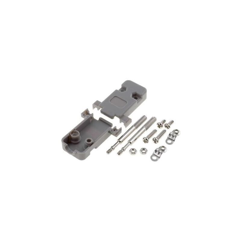 

Carcasa Conector Sub-D 9Pin Tornillos Largos GRIS