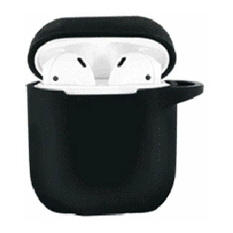 

carcasa protectora funda protectora de silicona anticaida para auriculares,negro