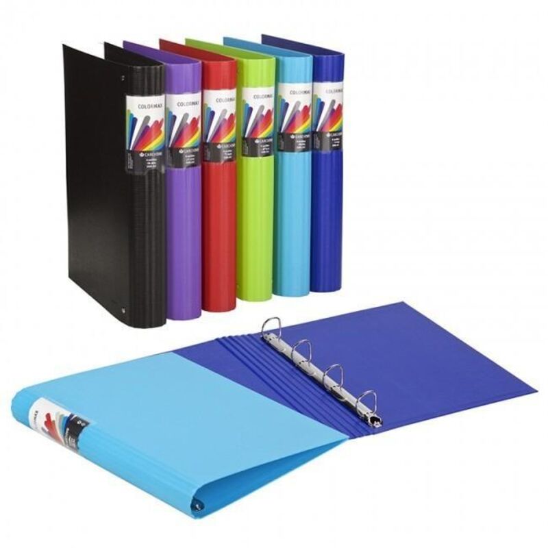 

Carchivo carpeta anillas carton colormax a4 440mm azul oscuro