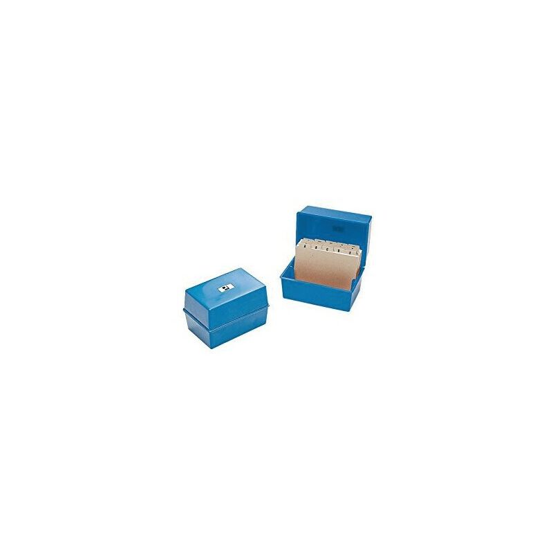 Q Connect 6X4 Blue Cad Index Box - Blue - Q-connect