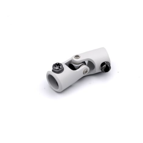 Cardan pour volet roulant - sortie ronde 18mm acier laqué blanc