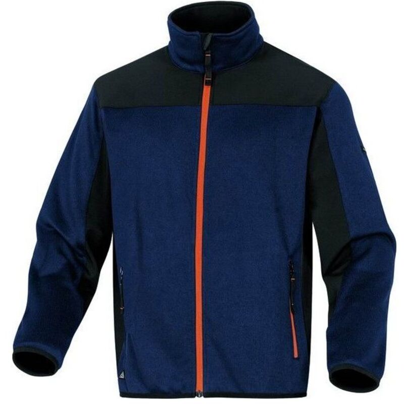 Cardigan Deltaplus Beaver Blu-Orange con Zip Tg. M