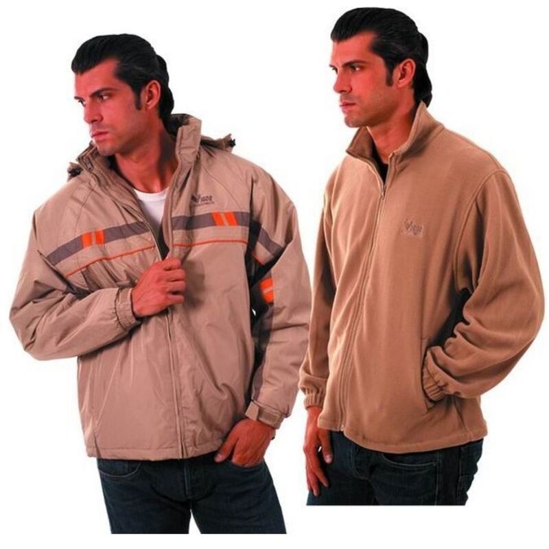 Cardigan Deltaplus Beaver Blu-Orange con Zip Tg. L