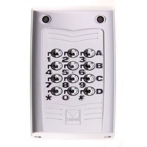 Cardin – Clavier à codes SSBT9K4 – Télécommande pour motorisations – Alimentation 6V avec 2 batteries CR2032 – 250 codes usagers mémorisables