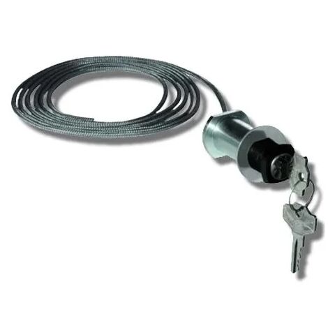 Cardin – Kit de déverrouillage à câble avec serrure personnalisée pour porte sectionnelle et basculante – Déverrouillage sécurisé – Accessoire motorisation garage