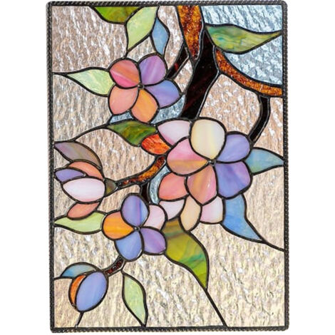 Cardinal Stained Window Panel Glass Window Hanging For Wall Decoration