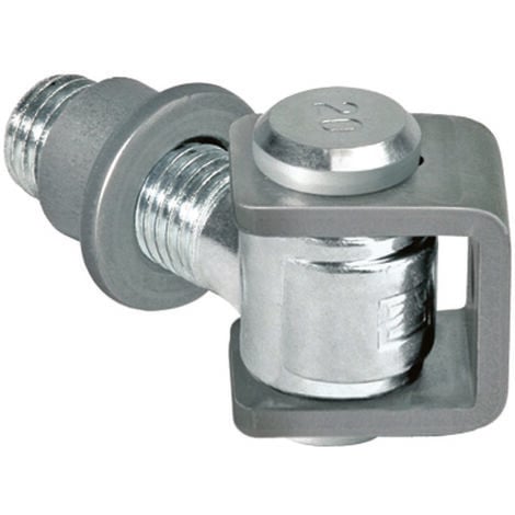 COMUNELLO Cardine saldare con cavallotto e bussola art.120 - mm.90x47 m20