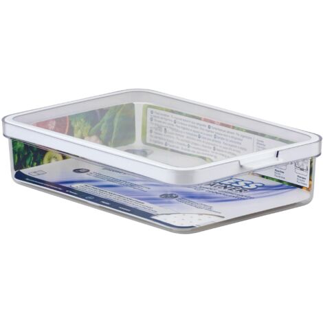 CARE + PROTECT Contenitore per alimenti intelligente, l’organizer per frigorifero, ottimamente impilabile, protegge gli alimenti dall'umidità e mantiene il cibo fresco più a lungo, 2.6 L