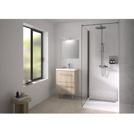 CAREA - Concept plan vasque + meuble tiroirs LUNEA 70 cm