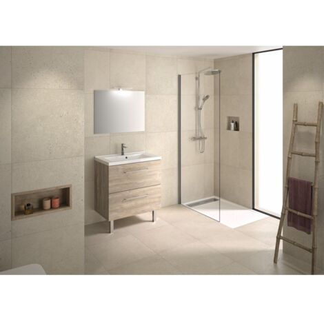CAREA - Concept plan vasque + meuble tiroirs LUNEA 80 cm