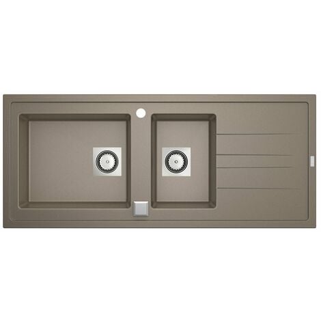 CAREA CUISINE & BAIN CAREA - Évier à encastrer ARCOS 2 cuves taupe Taupe