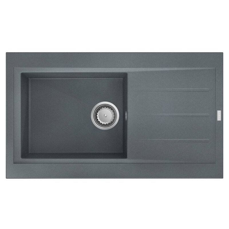 CAREA - Évier à encastrer OMÉGA 1 bac - Gris béton