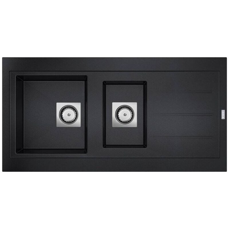 Carea Cuisine&bain - CAREA - Évier à encastrer OMÉGA 1,5 cuve - Couleur - Noir - Noir