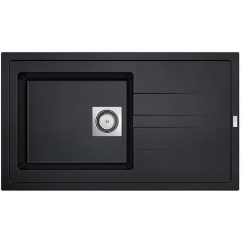 CAREA - Évier Granit ARCOS 1 cuve - Couleur - Noir - Noir