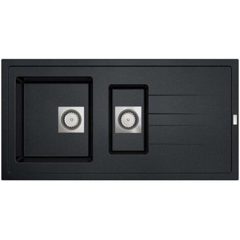 CAREA - Évier Granit ARCOS 1,5 bac Noir