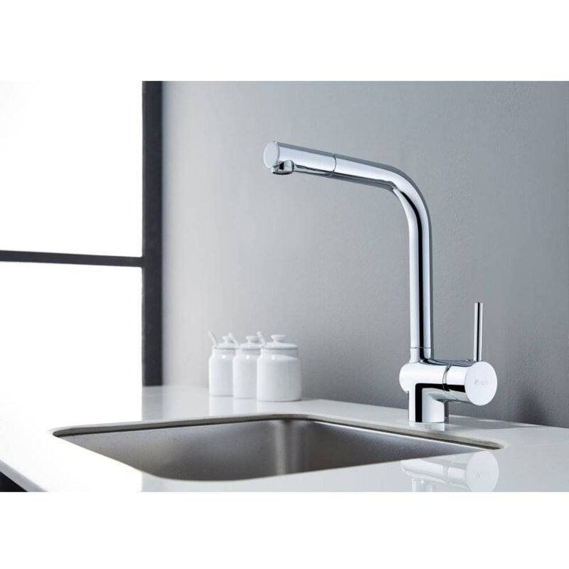 Carea - Mitigeur cuisine loft Chromé