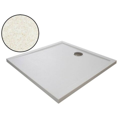 CAREA - Receveur CAPRI finition satinée 90x90 - Sable