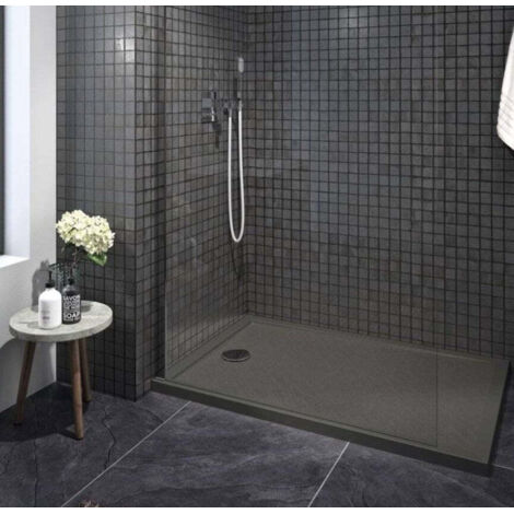 CAREA - Receveur CAPRI Grip 120x80 - Gris