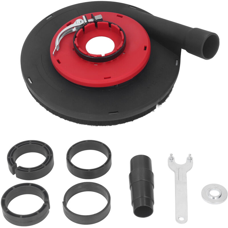 Carénage anti-poussière pour meuleuse d'angle de 9 pouces Carénage anti-poussière pour meuleuse d'angle Rouge Noir 230 mm