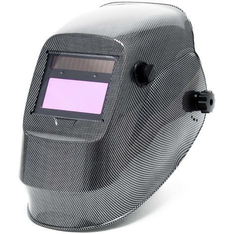 Careta de soldadura Carbon, oscurecimiento completamente automático, ajustable, gran campo de visión