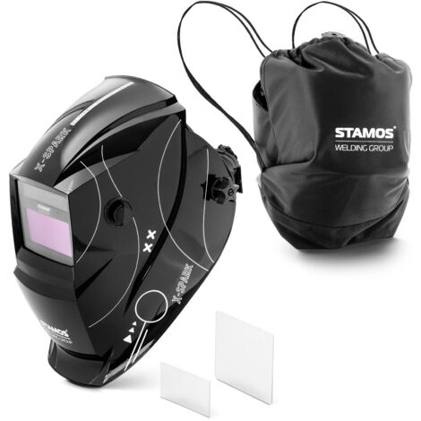 Careta de Soldar X-SPARK Máscara para Soldadura Careta de Soldador Casco - Negro