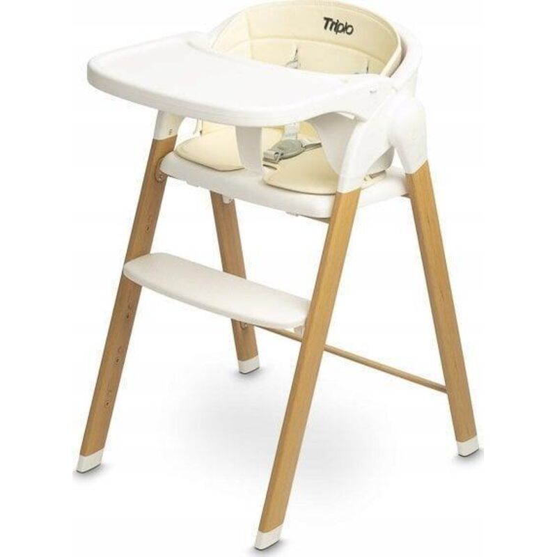 Caretero Triplo Chaise Haute Beige Multifonction