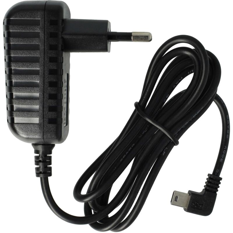 

Cargador 220V (1A) con Mini-USB para Navgear StreetMate GTX-62 GTX-62 3D GP-43 GP-43T GT-43 GT-43 3D GP-35 GP-35.4