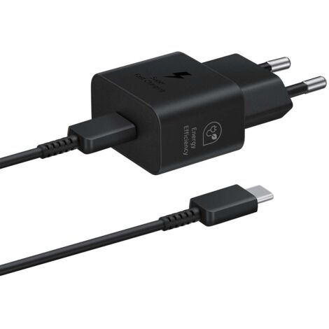 CARGADOR 25W CON CABLE NEGRO