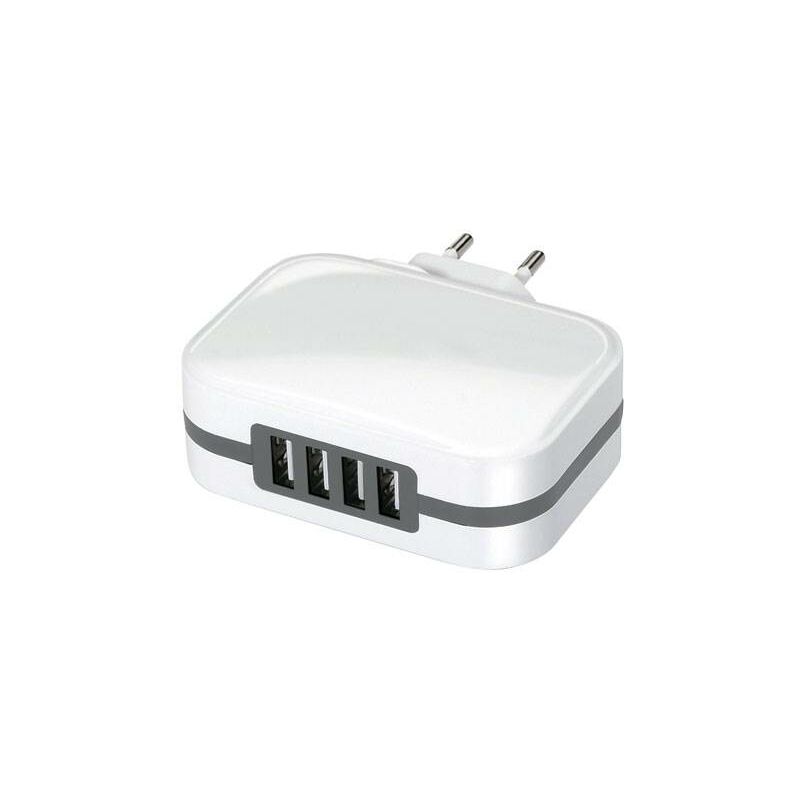 

Cargador 4 Usb Electraline de carga rápida 6,8A