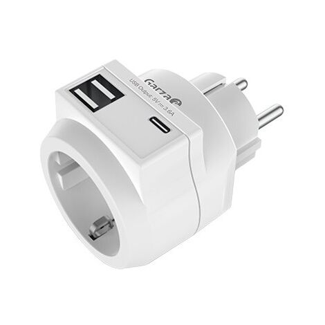 CARGADOR ADAPTADOR 2 USB + 1 USB C