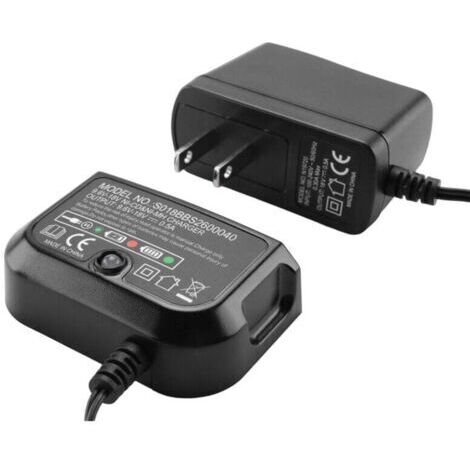 Cargador alternativo para baterías en negro, 9,6 V–18 V, A12, A12-X, HPB18, HPB14, HPB12, HPB96, NiCd, con enchufe americano