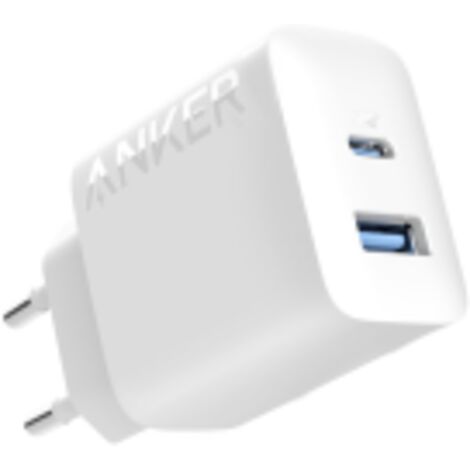 CARGADOR ANKER WALL CHARGER (20W 1A1C WHITE)