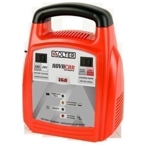 Cargador Bateria Automatico 016A Automaticom 12/24V Bat120A Novacar Solt