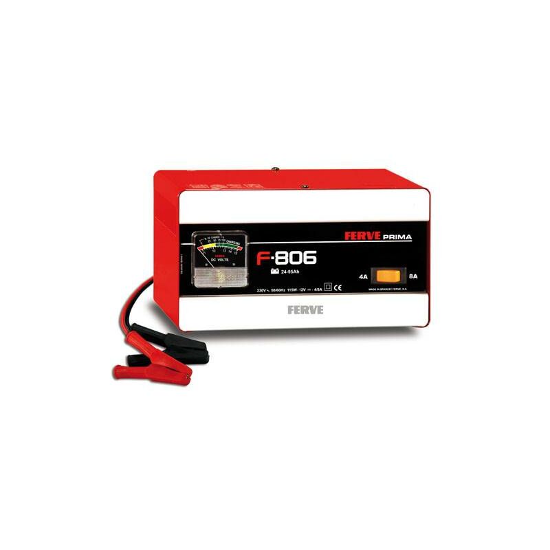 

Ferve - Cargador baterias prima 12 v, 4-8 a min, 24 ah / max, 95 ah