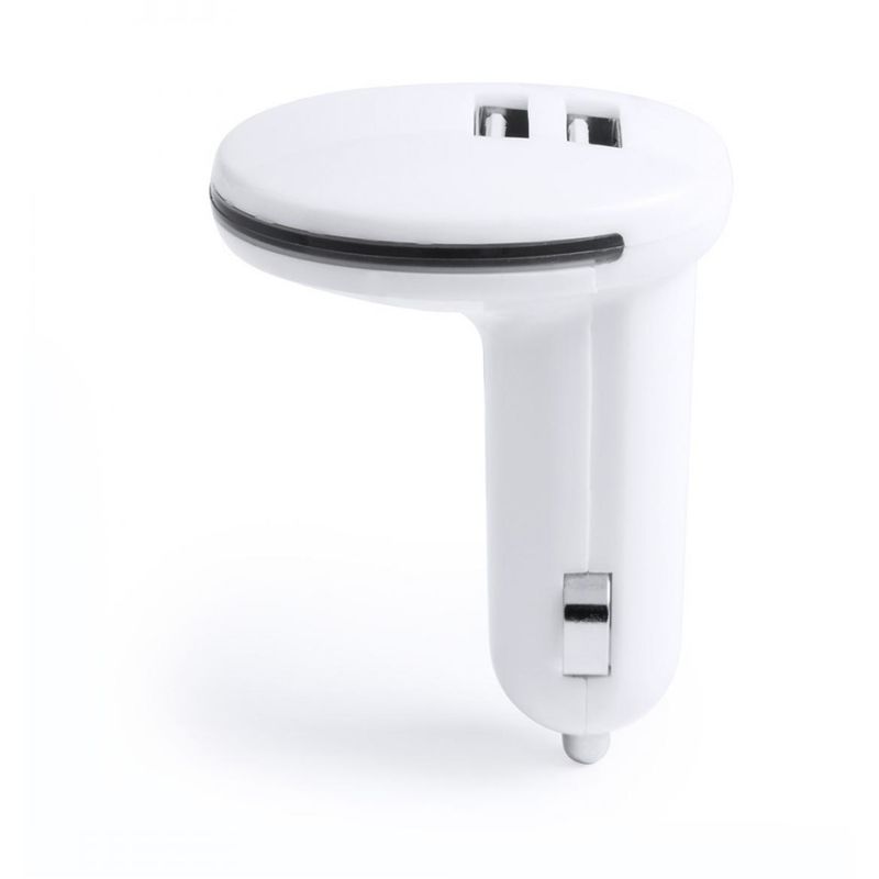 

CARGADOR COCHE USB KERWIN Blanco