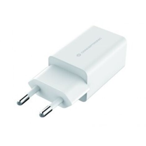 Cargador conceptronic 2x usb 2.4a 12w blanco