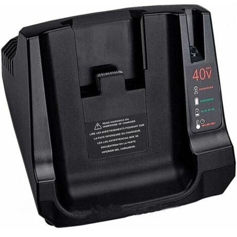 Cargador de 36 V 40 V MÁX. con 2 puertos USB de repuesto para batería de iones de litio Black+Decker LCS36 LCS40 (solo cargador, sin batería)