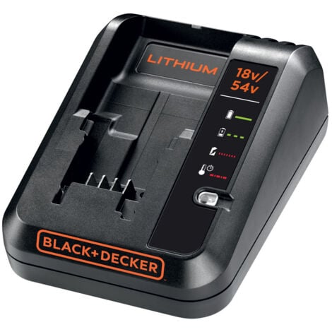 BLACK & DECKER Cargador de batería 2 Ah - Compatible con todas las baterías BLACK+DECKER 18 V (BDC2A-XJ)