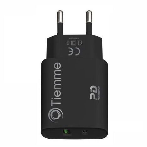 Cargador de batería 2 USB-A/C Potencia 20W 3640 Tiemme