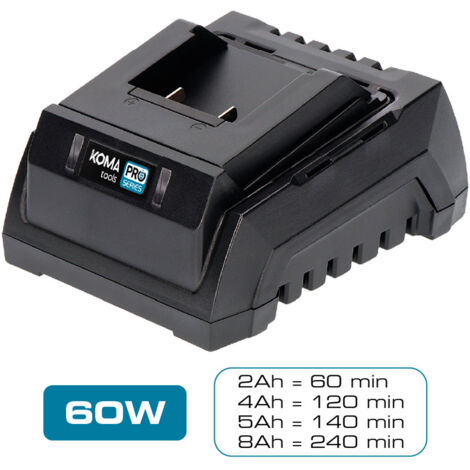 Cargador de bateria 60w koma tools