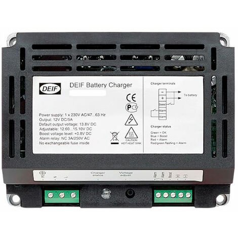 Cargador de batería DBC-1 2410 DEIF 24V 10A 1x230VAC