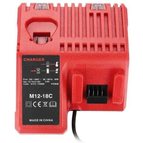 Cargador de batería de litio para Milwaukee M12-18FC Fast Combo