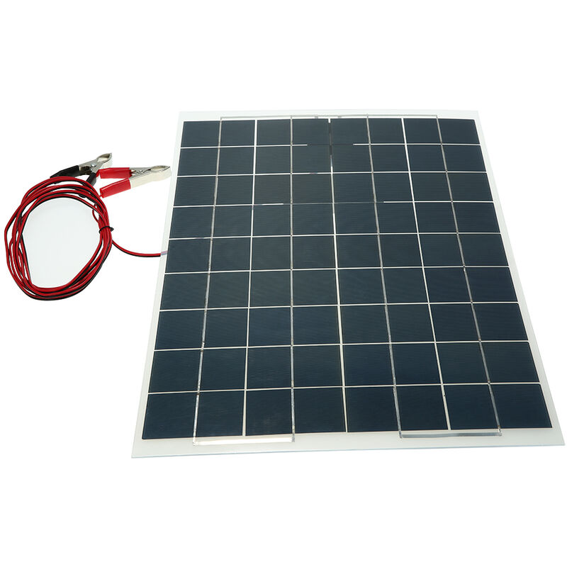 

Cargador de bateria para dispositivo de panel solar semiflexible de 60 W y 12 V (para dispositivos de 60 W), Negro